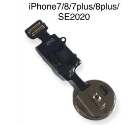 For Apple iPhone 7/8/8+/SE 2020 Home Button with Flex Cable Black 