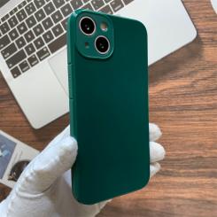 iPhone 13 Mini Silikontasche mit Kameraschutz Grün 