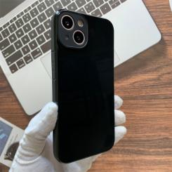 iPhone 13 Pro Max Silikontasche mit Kameraschutz schwarz 