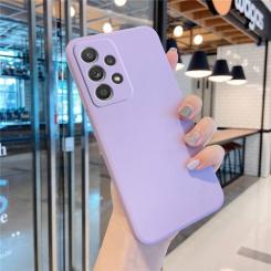 Samsung A21S Silikontasche mit Kameraschutz Lila 
