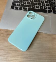 iPhone 13 Pro Silikontasche mit Kameraschutz türkis 