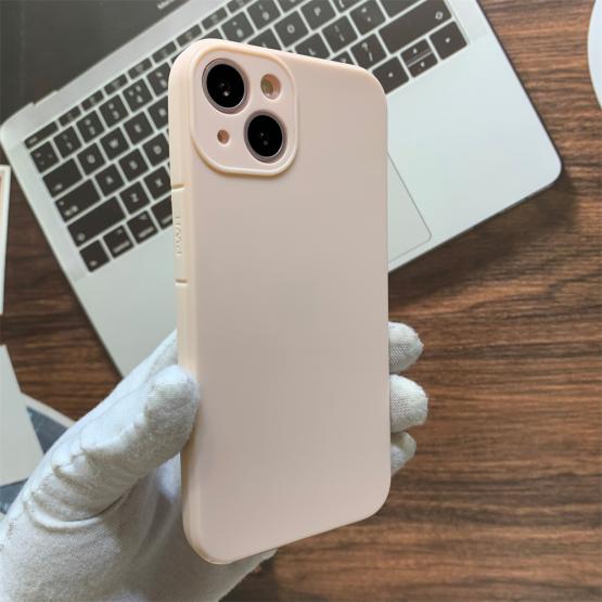 iPhone 13 Pro Max Silikontasche mit Kameraschutz pink 